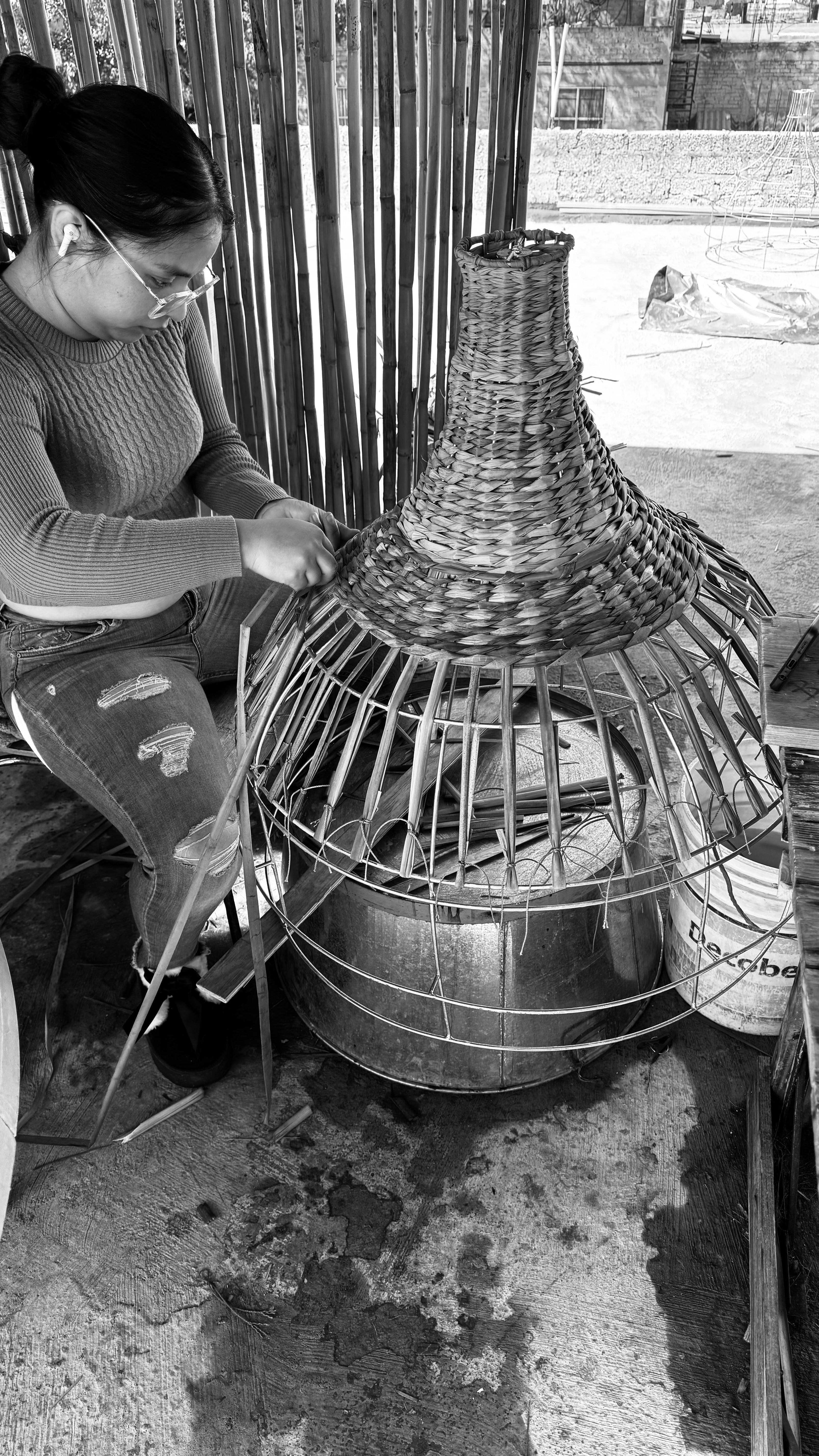 Áak – Lámpara colgante de Tule y Henequén