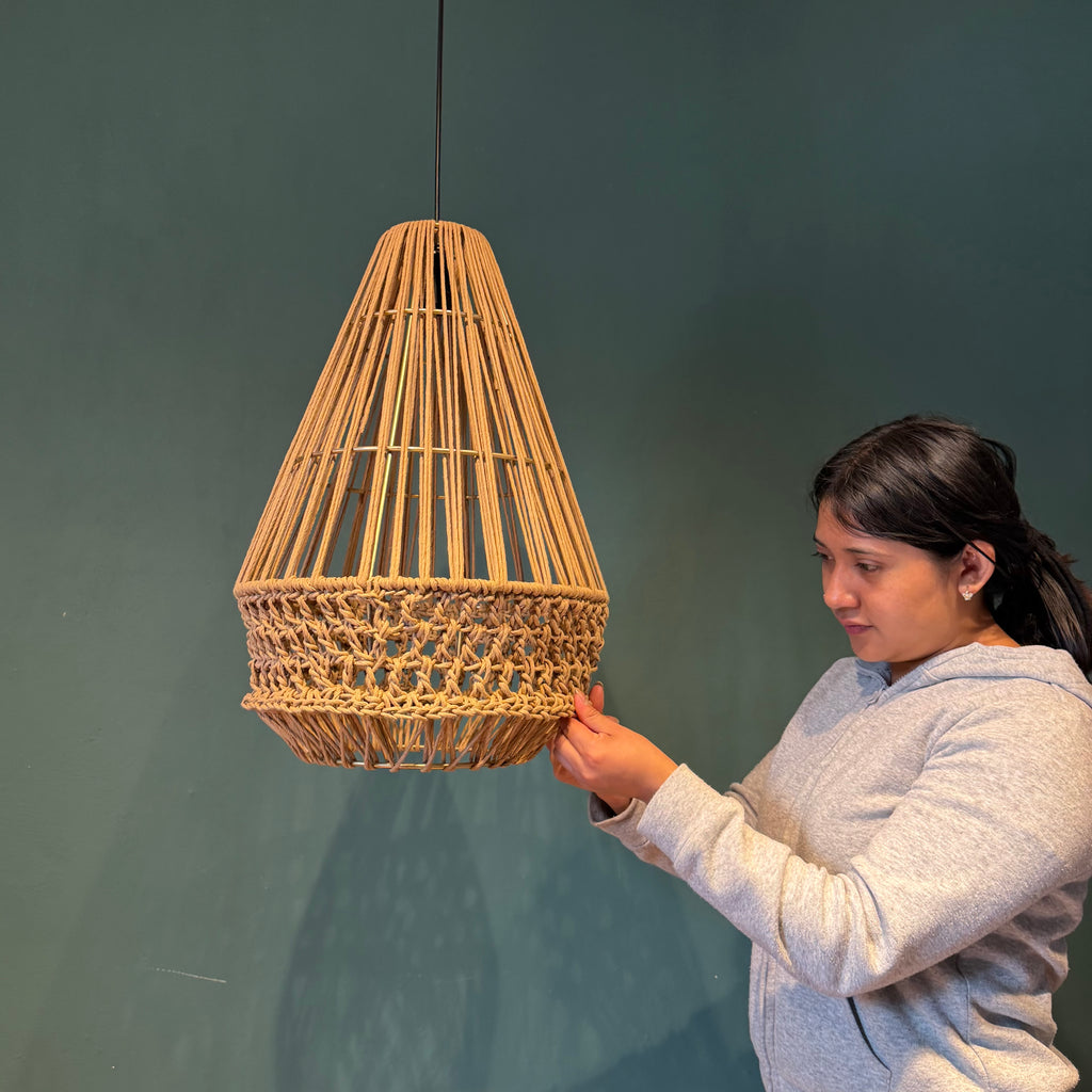 Miel - Lámpara Colgante de Kraft