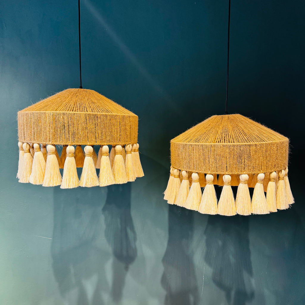 París - Lámpara Colgante de Yute y Algodón