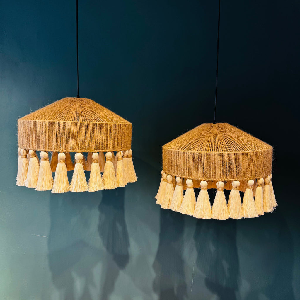 París - Lámpara Colgante de Yute y Algodón