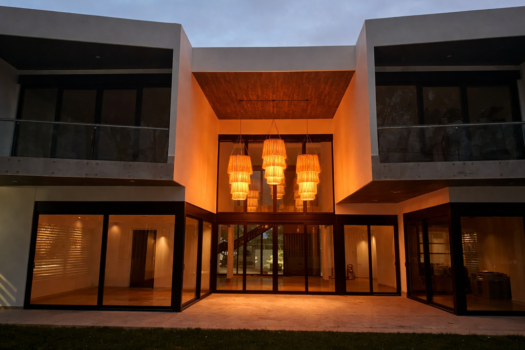 Yaakun - Lámpara Colgante de Fibra de Henequén