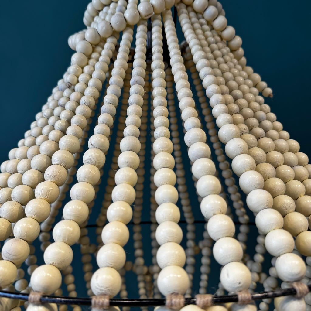 Amor - Lámpara Colgante de (Cuentas de Madera)