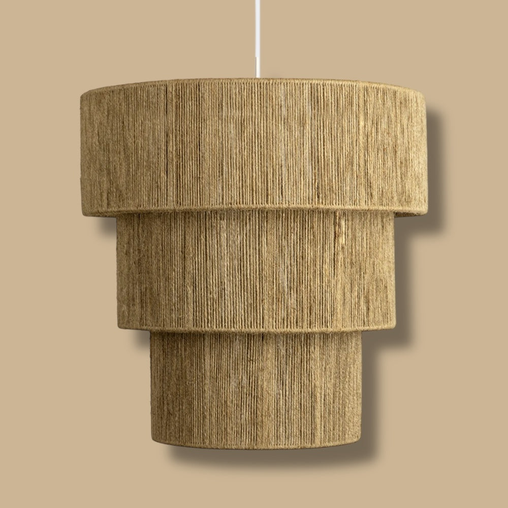 Tan - Lámpara Colgante de Yute