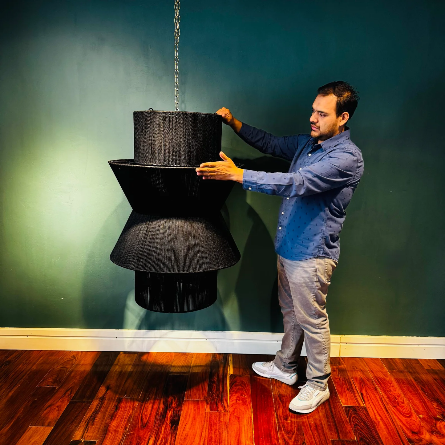 Lamp – TAMAN Jumbo (Black Cotton)