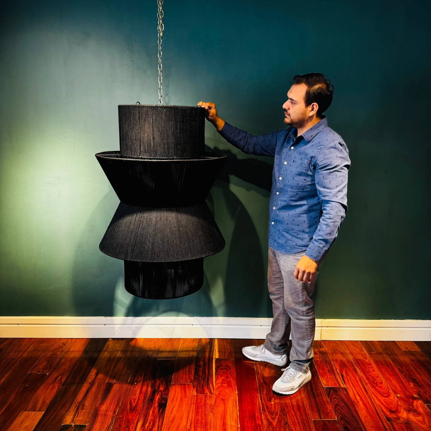 Lamp – TAMAN Jumbo (Black Cotton)