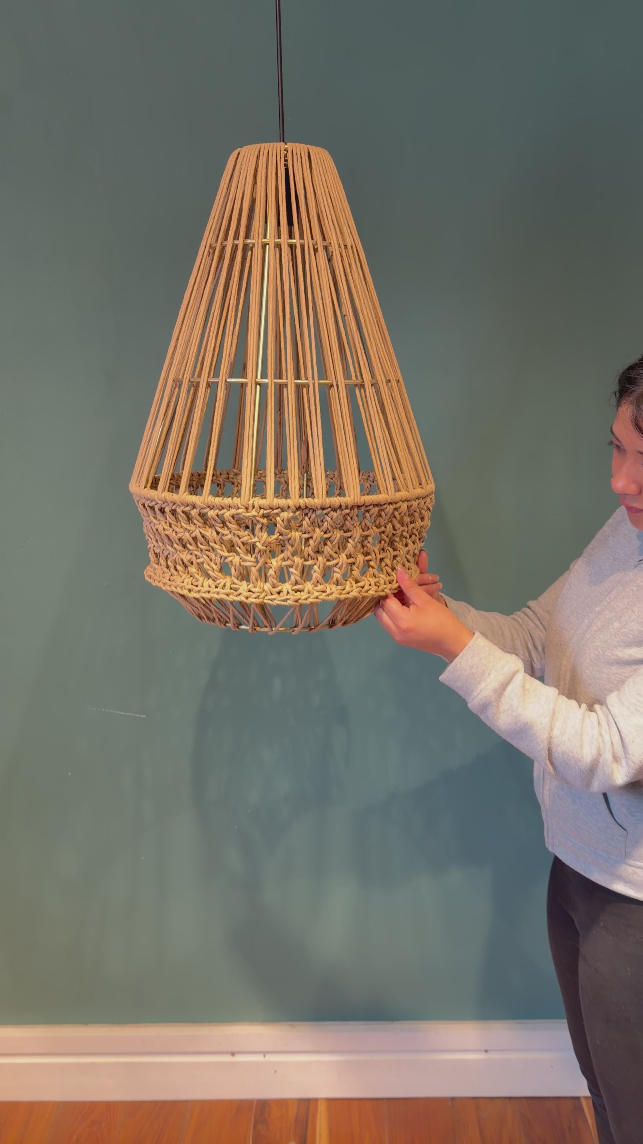 Miel - Lámpara Colgante de Kraft